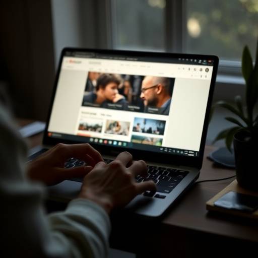 Une personne naviguant sur un site web en utilisant uniquement le clavier.
