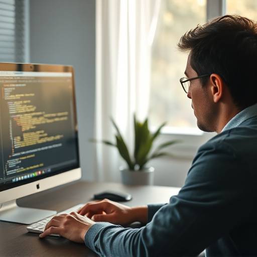 Une personne utilisant un logiciel de synthèse vocale sur un ordinateur.
